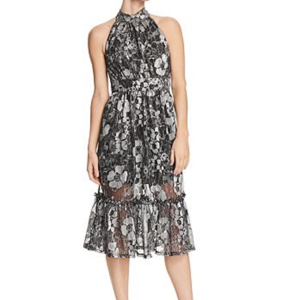 Michael Kors silver floral dress